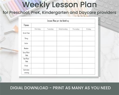 Prek Weekly Lesson Temple Printable