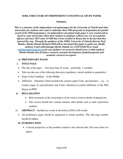 preliminary pages in research example
