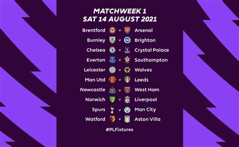 premier league fixtures announced 2021/22 tv