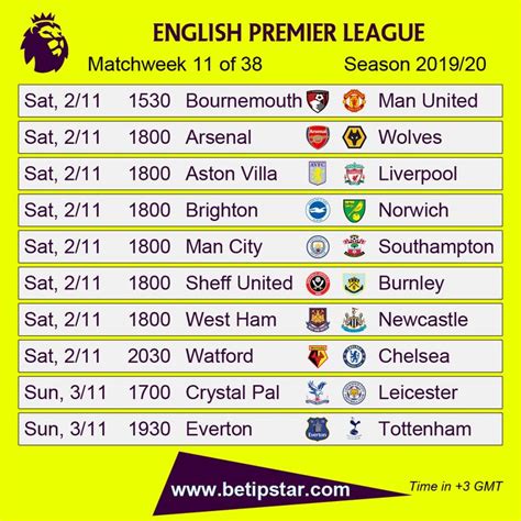 premier league fixtures spreadsheet 23/24