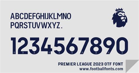premier league font 2023 free download