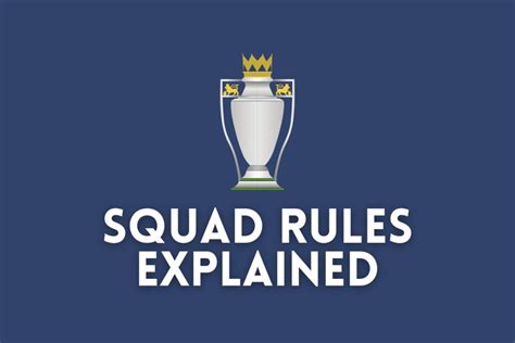 premier league match squad rules registration