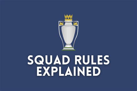 premier league squad registration rules