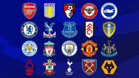 premier league teams alphabetical order 22/23