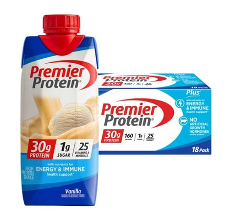 premier protein vanilla 18 pack