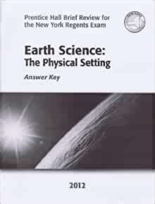 Prentice Hall Brief Review Earth Science: The Physical Setting Answer Key