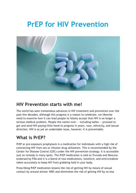 Prep Hiv Prevention Side Effects