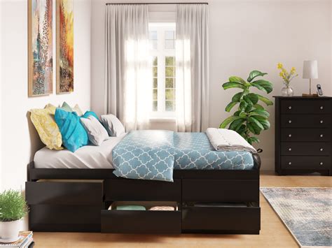 home.furnitureanddecorny.com:prepac 12 drawer storage bed