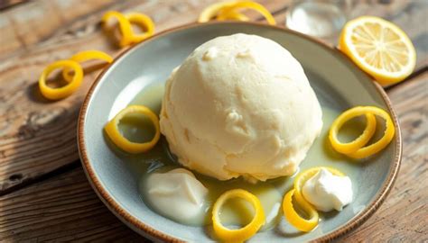 Préparation de la glace citron