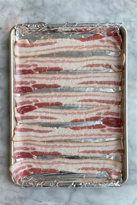 Preparing Baking Sheet for Bacon
