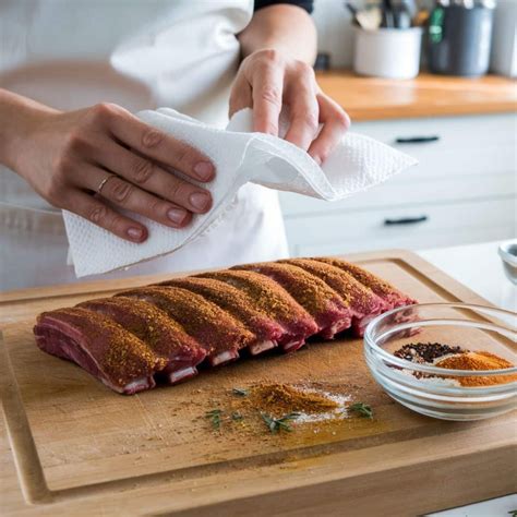 Preparing beef boneless ribs