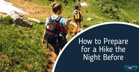 preparing for night hike