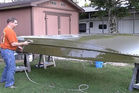 Preparing Jon Boat For Paint