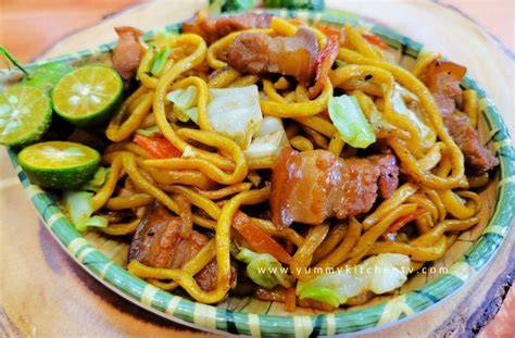 Preparing Miki Noodles