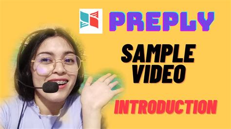 preply introduction script sample