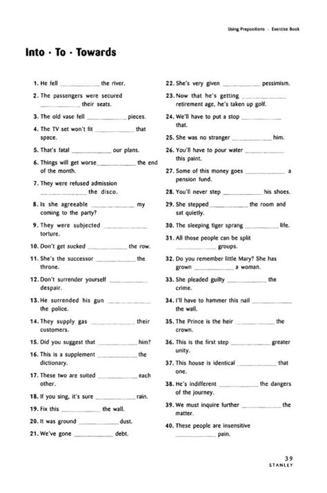preposition exercises with answers pdf class 10