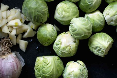 prepping Brussel sprouts image