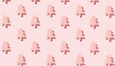 Preppy Christmas Wallpaper Light Pink