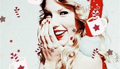 Preppy Christmas Wallpaper Taylor Swift