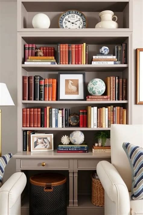 Preppy Bookshelf Decor