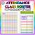 preschool attendance chart printable