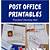 preschool post office printables