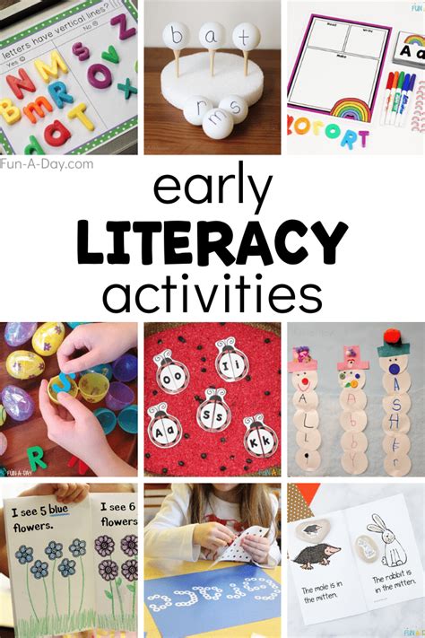 preschool learning resources for literacy