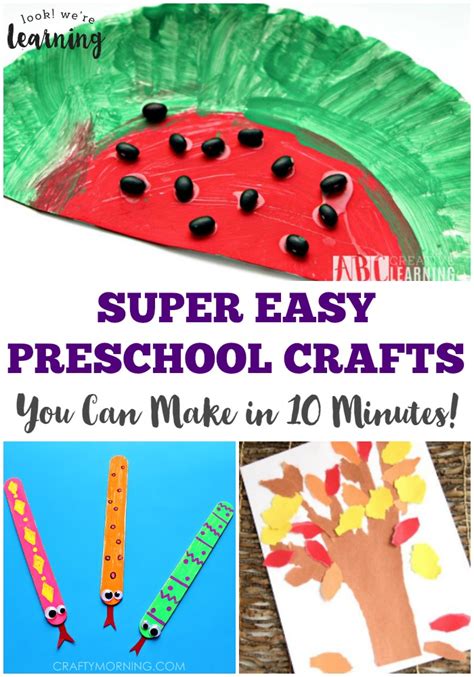 preschool simple crafts