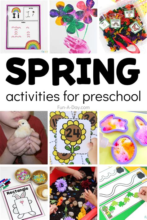 Preschool Spring Time Activities