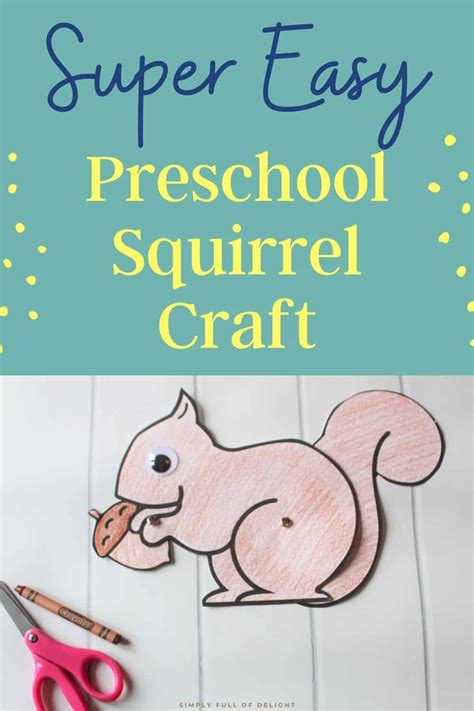 preschool squirrel craft