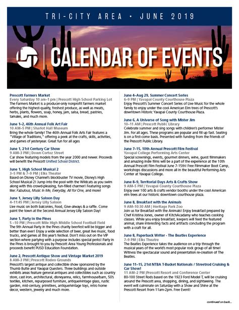 Prescott Calendar Of Events 2024