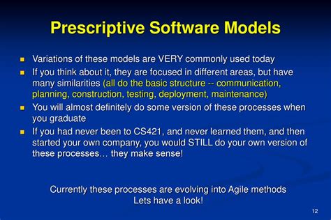 prescriptive process models in software engineering