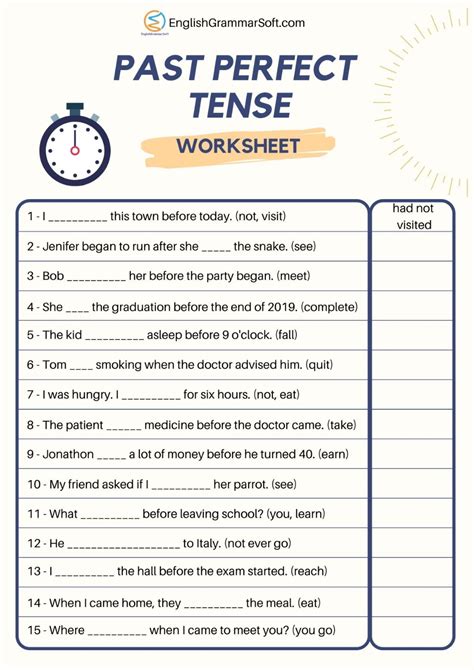 present and past perfect tense exercises with answers pdf