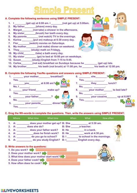 present simple 4 primaria pdf