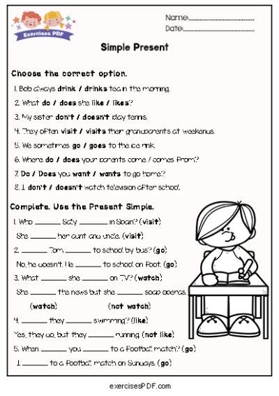 Present Simple Questions Exercises For Beginners Pdf