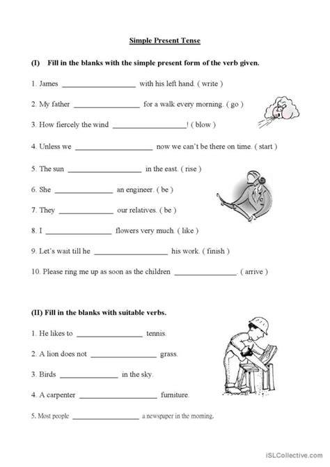 Simple present test Interactive worksheet