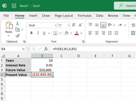 5 Excel PV Formulas