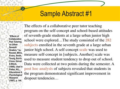 presentation abstract examples