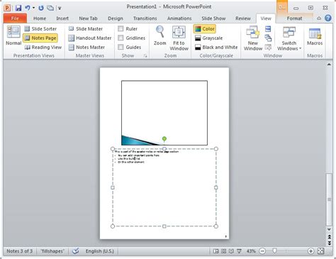 presentation notes examples