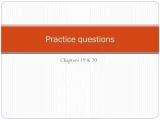 presentation practice questions