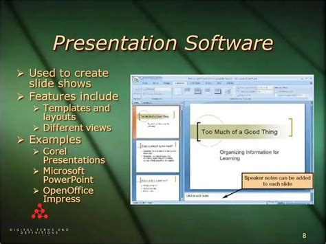 presentation software definition and examples