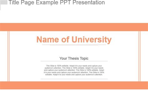 presentation title page format