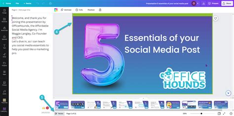 Presenting Canva Presentation On Zoom