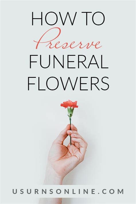 preserving funeral flowers ideas