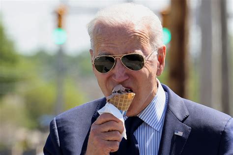 president biden eating ice cream