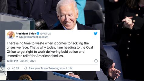 president biden twitter posts