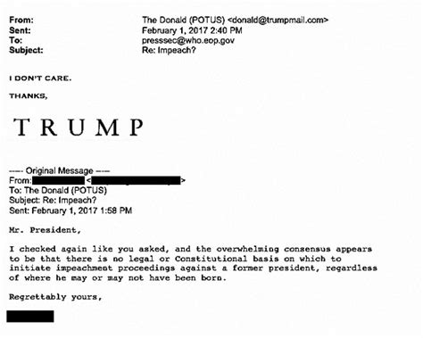 president donald trump mailing address