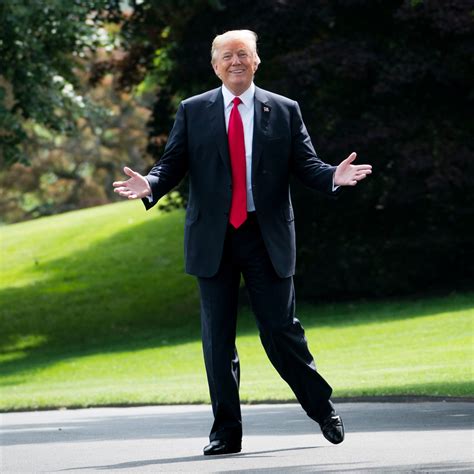 president trump standing images