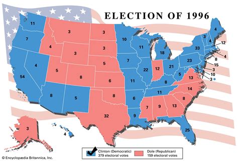presidential election results 1996