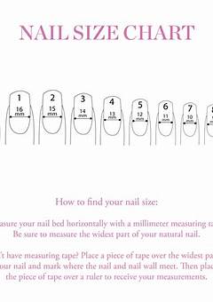 Press On Nails Sizes